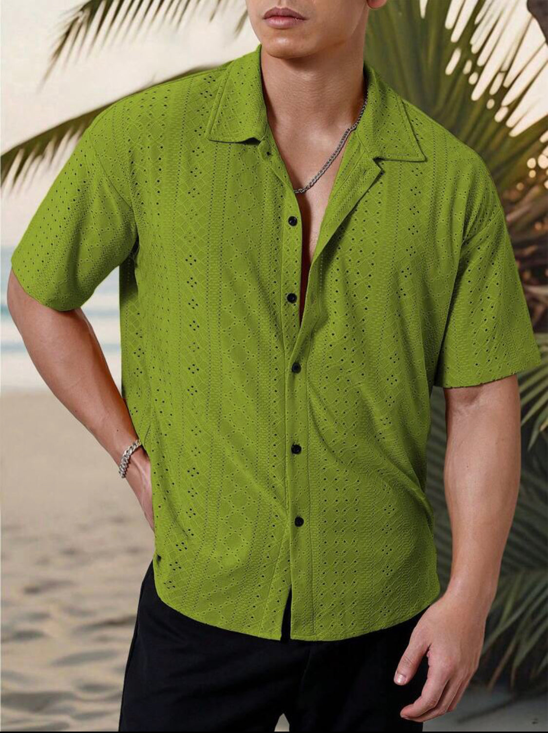 Chemise manches courtes pour hommes.